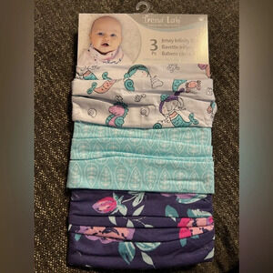 NWT Trend Lab® Mermaid Dreamer 3-pack jersey infinity bib